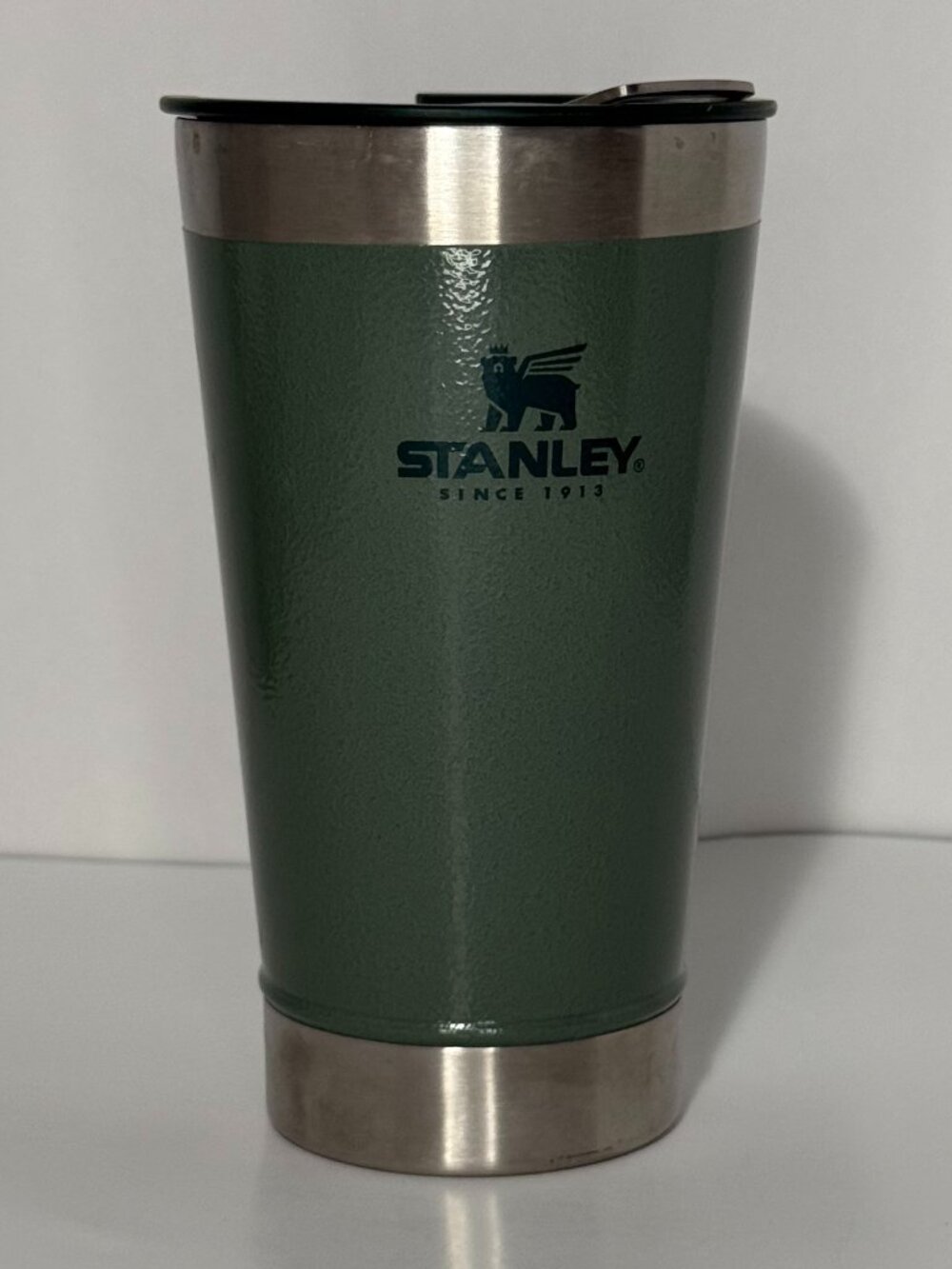 Stanley Classic Green Insulated Travel Tumbler 16oz Stainless Steel w Lid